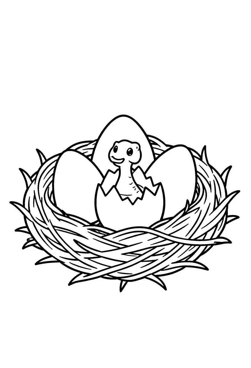 Dinosaur Eggs coloring page preview