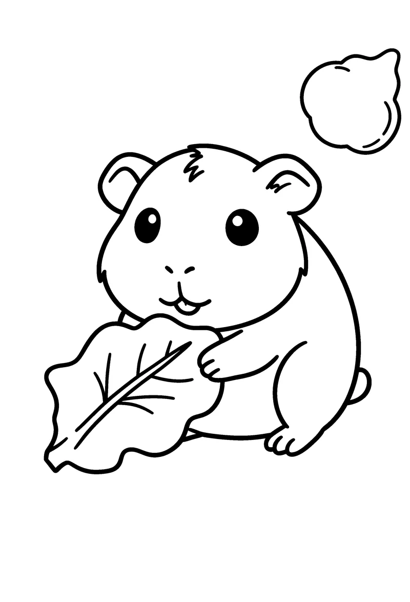 Guinea Pig coloring page preview