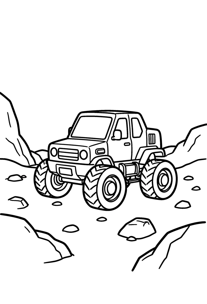 Mars Rover coloring page preview