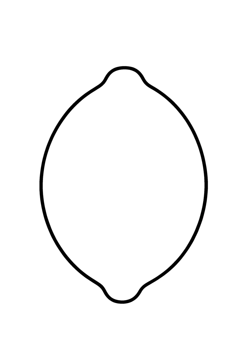 Lemon coloring page preview