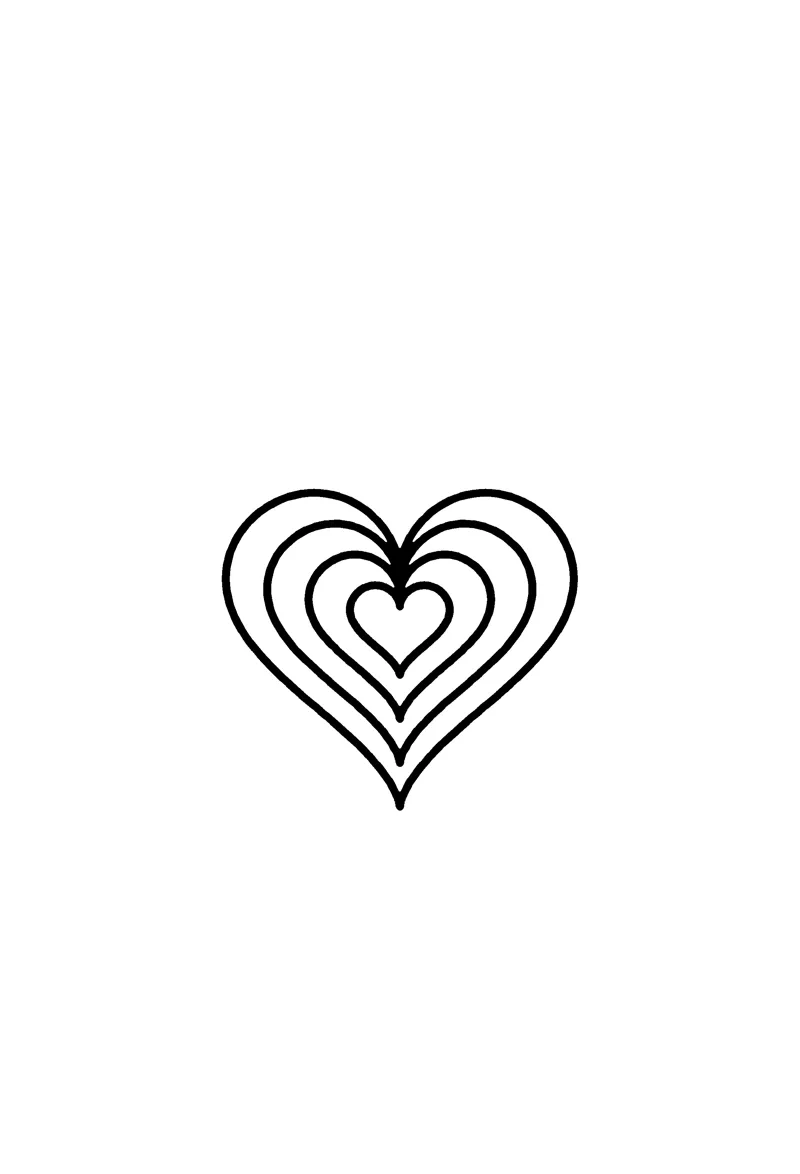 Heart Rings coloring page preview