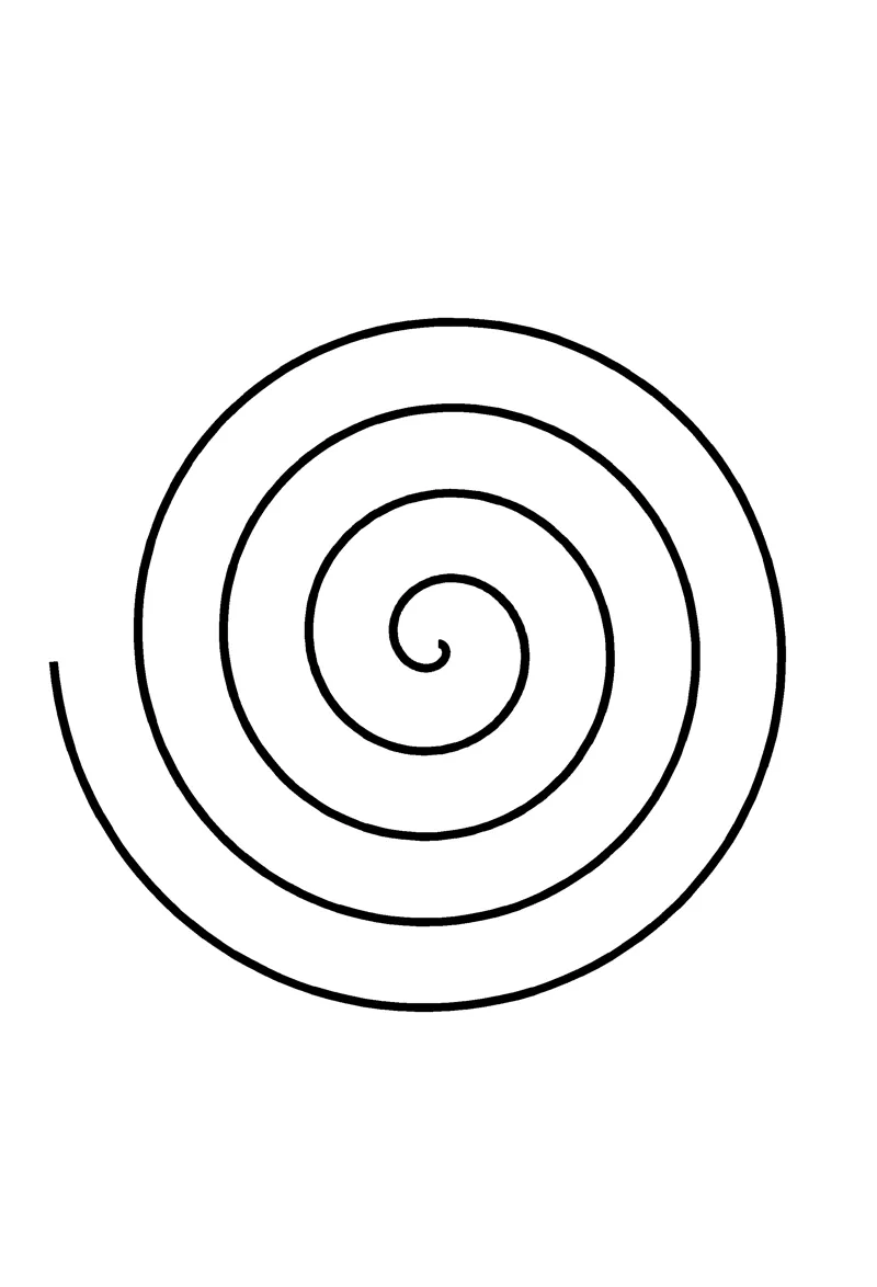 Spiral coloring page preview