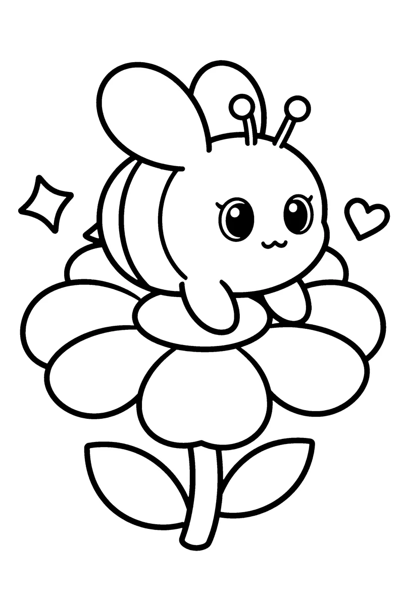Bugs & Butterflies Coloring Pages for Preschoolers coloring page preview